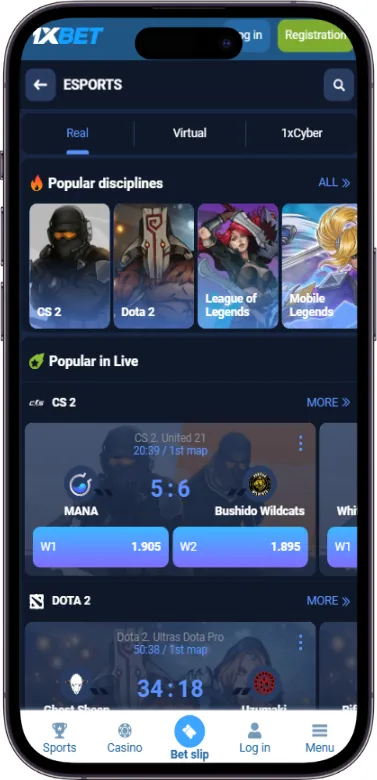 1xbet cybersport