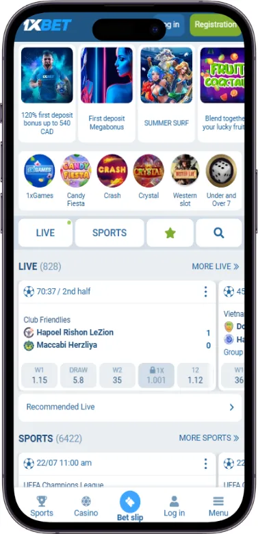 1xbet homepage